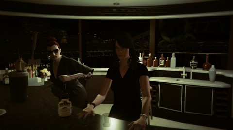 ...die Bar 'einer' Yacht