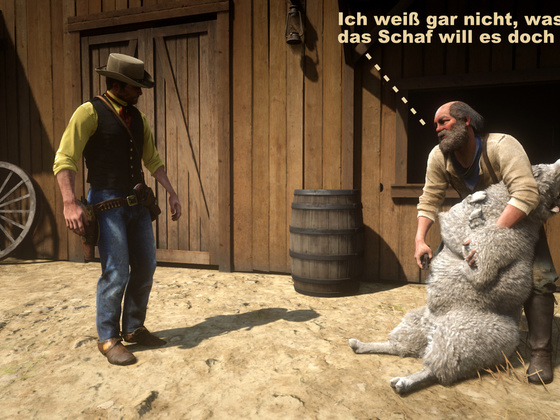 Neulich auf der Ranch oder: Die Intimrasur